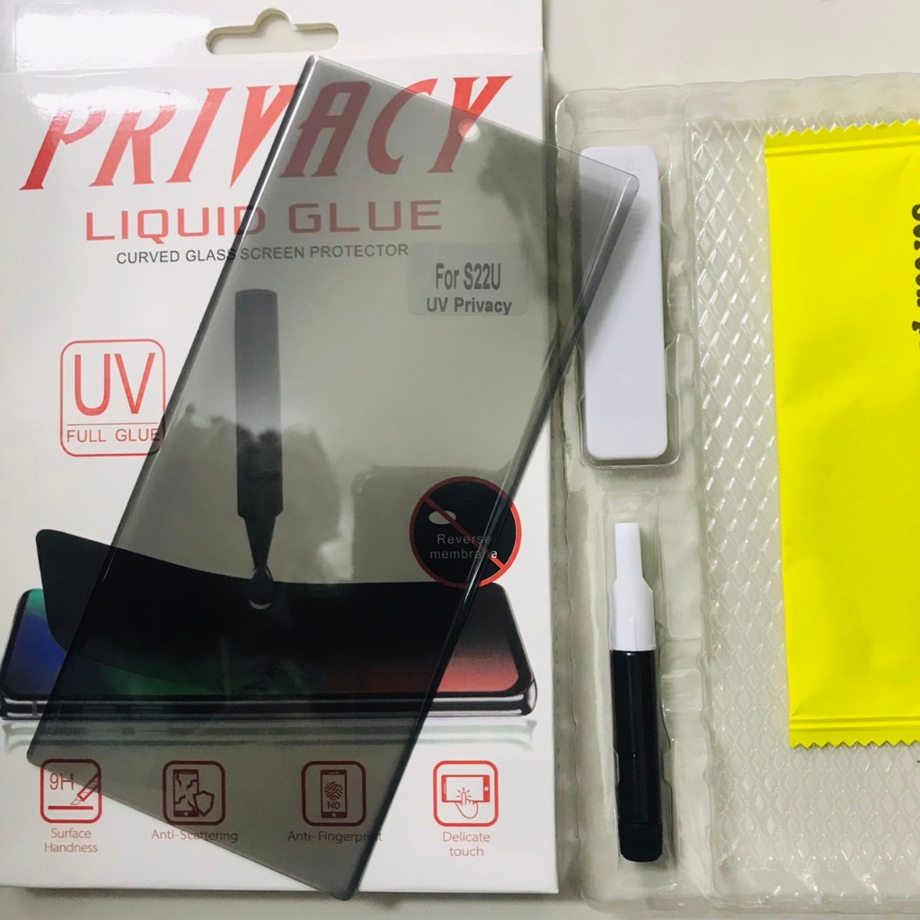 ฟิล์มกระจก UV Privacy กันมอง Samsung S22Ultra ป้องกันการแอบมอง Privacy Anty-Spy