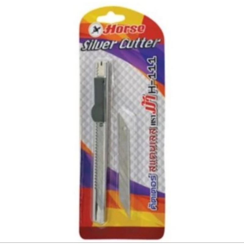 #Horse มีดคัตเตอร์สแตนเลส ตราม้า Silver H-111