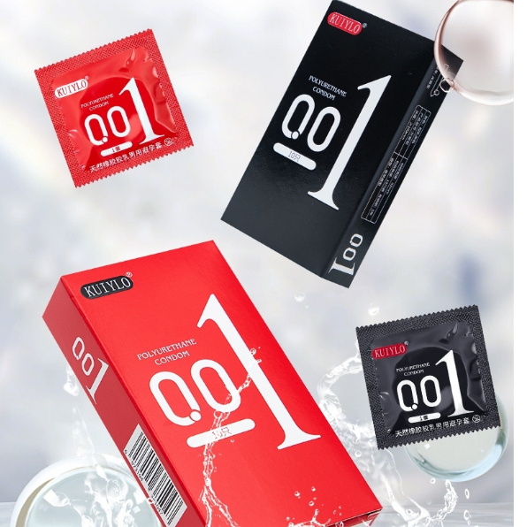 ถุงยางอนามัย   KUIYLO รุ่นอัพเกรด แบบบางเฉียบ(10ชิ้น/1กล่อง)**ไม่ระบุชื่อสินค้าทุกออเดอร์**1 - 2