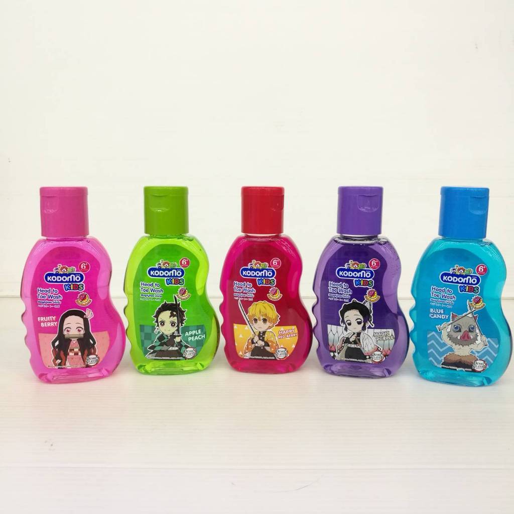 (100 มล.) KODOMO Kids Head to toe wash โคโดโม เฮดทูโทคิดส์ สบู่เหลวอาบน้ำและสระผม มี 5 สูตร