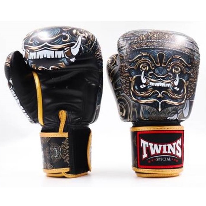 Twins special Fancy Gloves FBGVL3-63 (8,10,12,14,16 oz) Genuine leather Muay Thai Sparring MMA K1 นวมซ้อมชกทวินส์ สเปเ