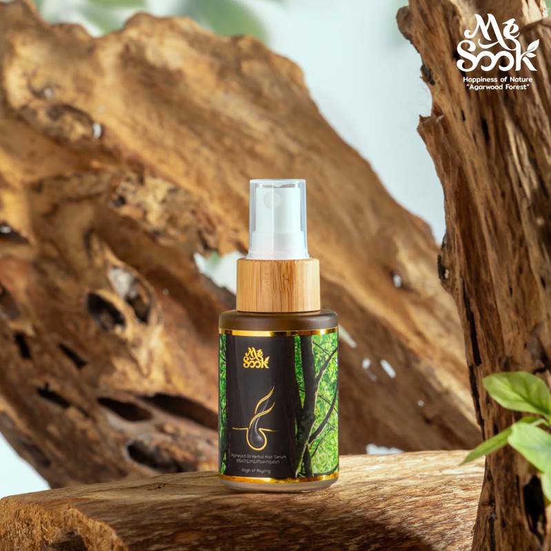 MESOOK Agarwood Oil Herbal Hair Serum เซรั่มบำรุงหนังศีรษะกฤษณา ผมบาง ผมร่วง ช่วยให้หนังศีรษะแข็งแรง มีไรผมเพิ่มขึ้น