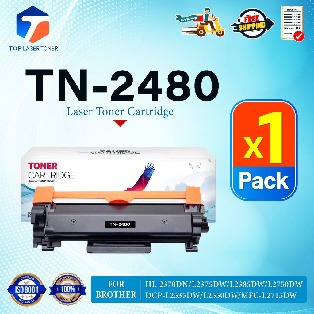 ซื้อแพ็คคู่ถูกกว่า ! ตลับหมึก+ตลับดรัม DR2455และTN2480 DR2455และTN2480  DR-2455 TN-2460 FOR BROTHER HL-2370DN/ L2375DW