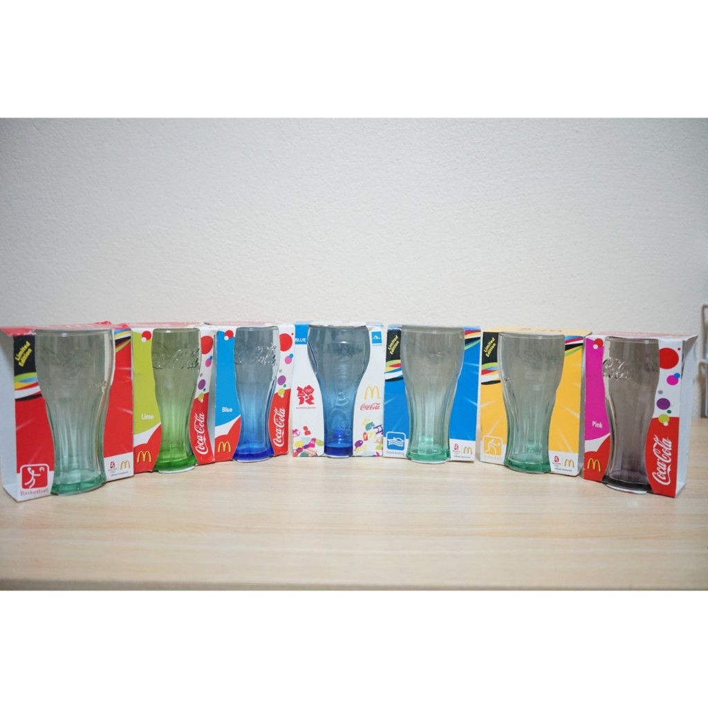 แก้วน้ำ แก้วโค้ก Coke ของสะสม Mcdonald ลาย Coca-Cola หลายรุ่น หลายแบบ