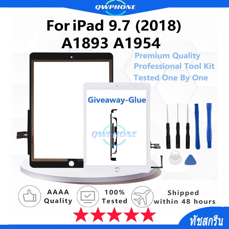 ใหม่ แผงหน้าจอสัมผัสดิจิทัล LCD A1893 A1954 ทัชสกรีน แบบเปลี่ยน สําหรับ iPad 6 6th Gen iPad 9.7 2018