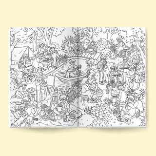 Friends and Activities coloring book สมุดระบายสี 20 หน้า ขนาด 17x25cm