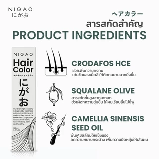 [ฟรี Developer] NIGAO Hair Color Natural 4.0 Medium Brown| นิกาโอะ ครีมเปลี่ยนสีผม สีย้อมผม สีน้ำตาลกลาง 100 mL