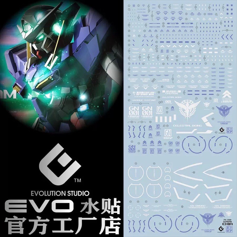 ดีคอลน้ำ DECAL EVO PG 1/60 EXIA