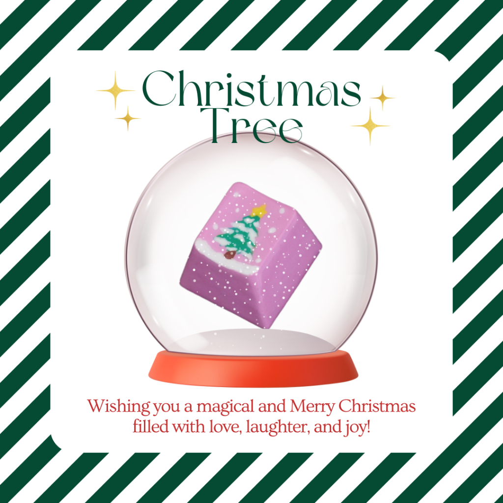 keycap แฮนด์เมด คีย์แคปลาย Christmas Tree