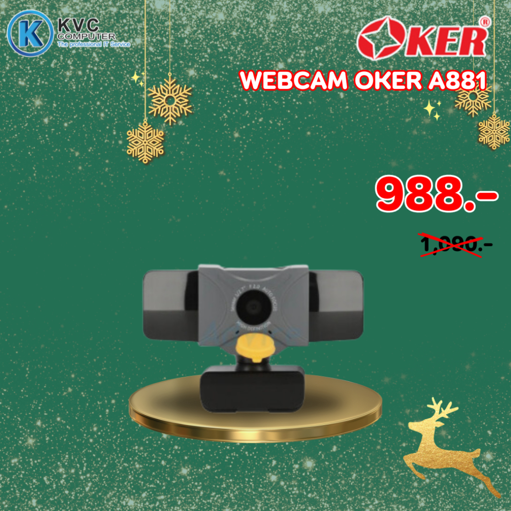 กล้องเว็ปแคม Webcam OKER A881