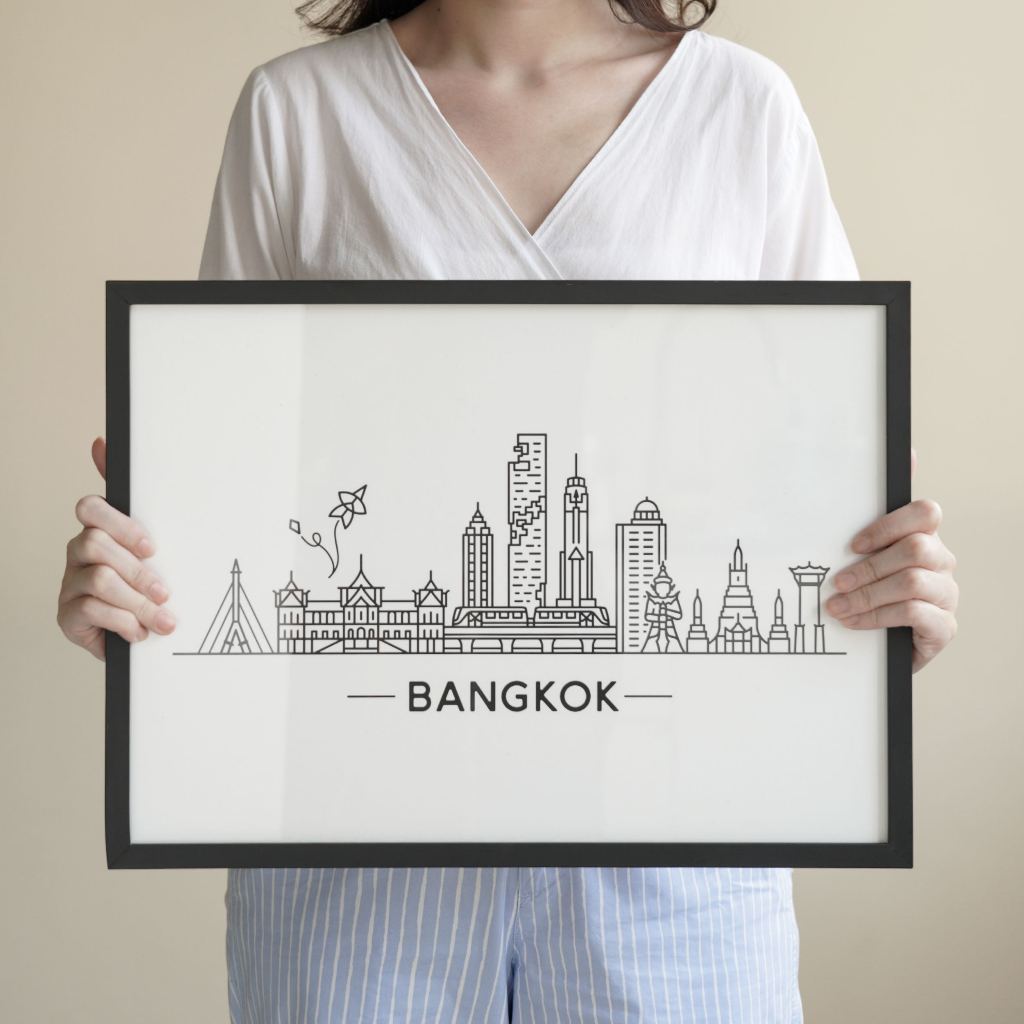 โปสเตอร์กรุงเทพขาวดำ - Bangkok Poster Vol.1