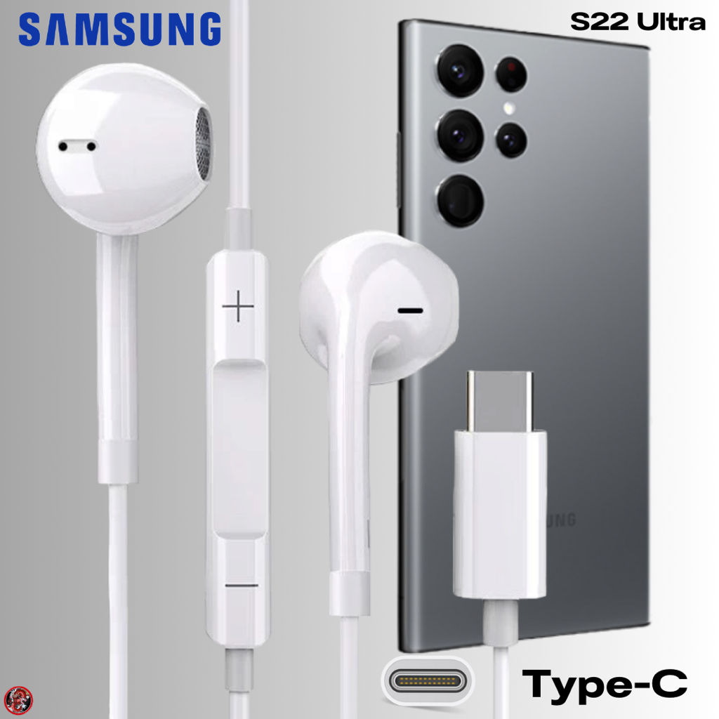 หูฟัง สมอลทอล์ค Samsung Type-C สำหรับ ซัมซุง ไทป์ซี S22 Ultra สวมใส่สบาย เสียงดี เบสนุ่ม รับ-วางสาย ปรับระดับเสียง