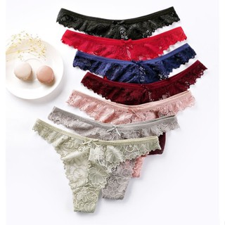 E45 กางเกงในลูกไม้ จีสตริง เซ็กซี่  ใส่สบาย  พร้อมส่ง