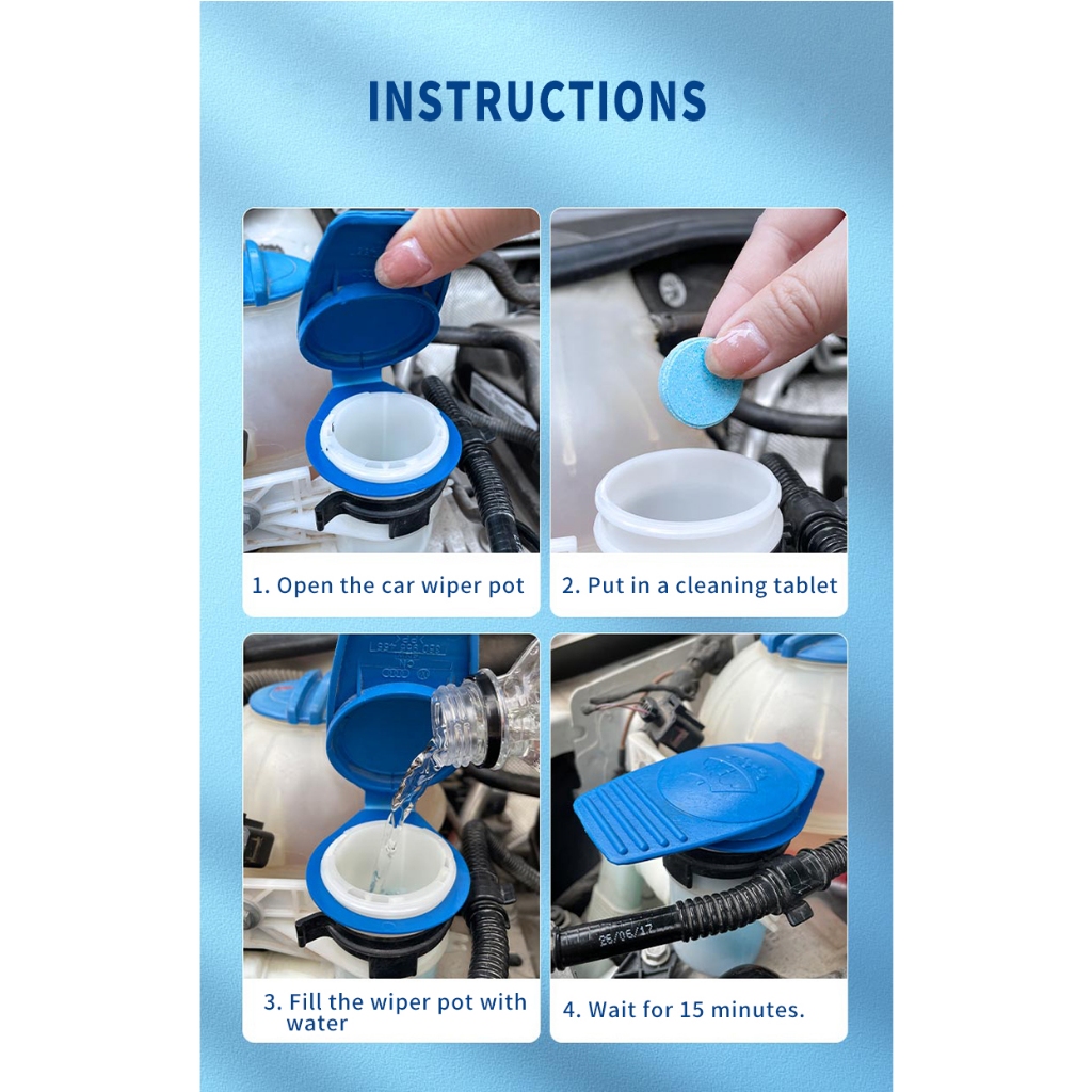 ✨New✨ เม็ดฟู่สำหรับทำความสะอาดกระจกรถยนต์ เม็ดกลม จิ๋วแต่แจ๋ว #F070 - รูปที่ 6