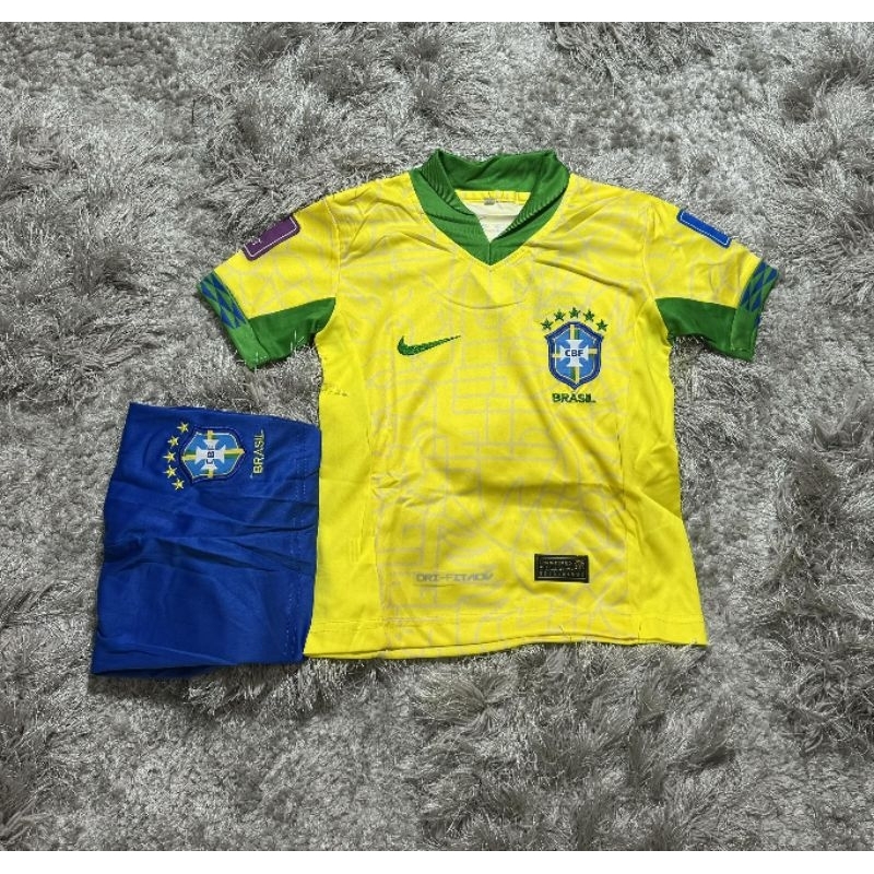 ชุดกีฬาเด็ก ทีมชาติ. บราซิล ชุดกีฬาเด็กทีม รุ่นใหม่ปี 2024 ซื้อครั้งเดียวได้ทั้งชุด ซื้อพร้อมกางเกง