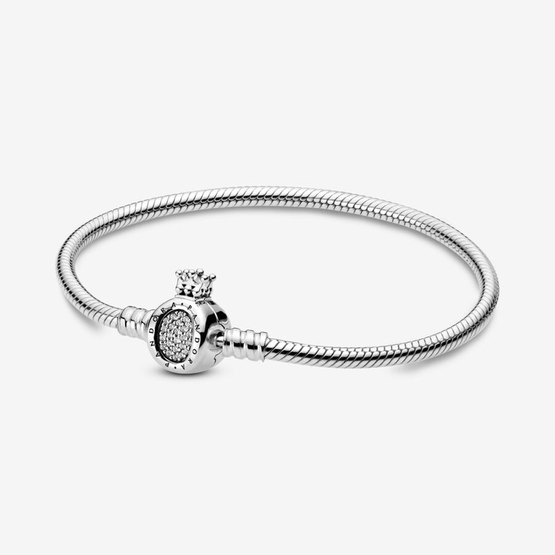 พร้อมส่ง ของแท้💯 Pandora Moments Crown O Bracelet แพนโดร่าสร้อยข้อมือรุ่นหัวมงกุฎ