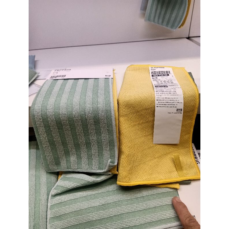 IKEAshopping IKEA แบรนด์แท้ถูกชัวร์ ใช้ดี PEPPRIG ผ้าไมโครไฟเบอร์ 3 ผืน หรือ 2ผืน