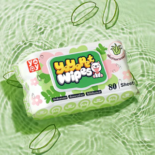 yoyopet : Aloe Vera Pet Wipesทิชชู่เปียกสำหรับสัตว์เลี้ยง กลิ่นว่านหางจระเข้ เพิ่มความชุ่มชื้น