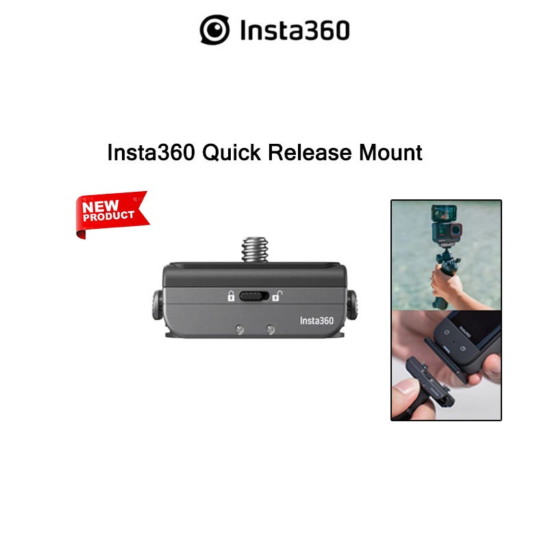 Insta360 Quick Release Mount for Insta360 X4 Ace Pro Ace X3 ONE RS ONE X2 ONE R ONE X Original Accessories