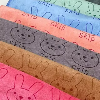 ผ้าเช็ดตัว ผืนใหญ่ ลายกระต่าย 90x160ซม นุ่มสบายไม่บาดผิว(รุ่นหนา 400กรัม) #YJ