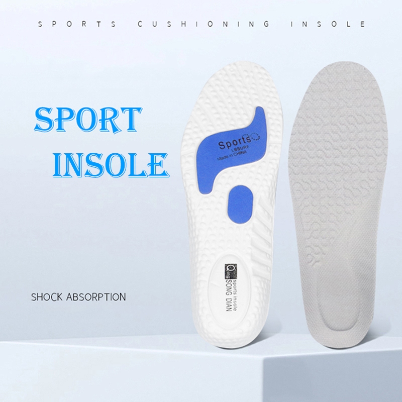 Sport Insole Foot Care แผ่นเสริมพื้นรองเท้าเดูดซับแรงกระแทก ยืดหยุ่นสูง ระบายอากาศได้ดี 1คู่（ขนาด36-46）XD-850