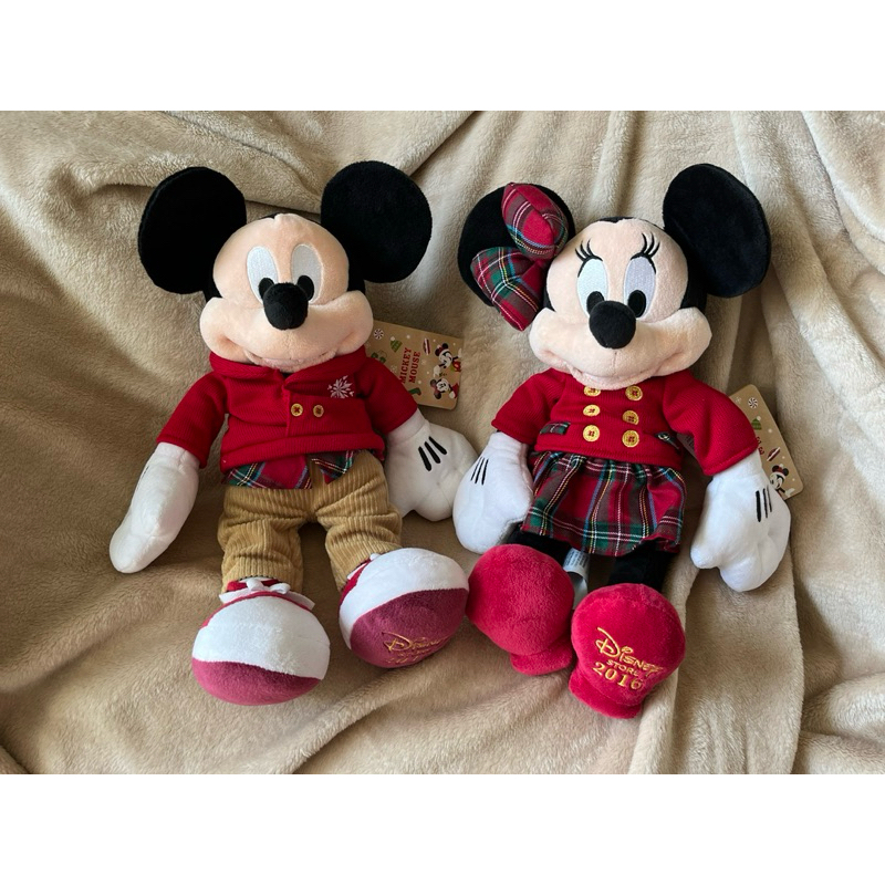 Mickey Mouse and Minnie Mouse