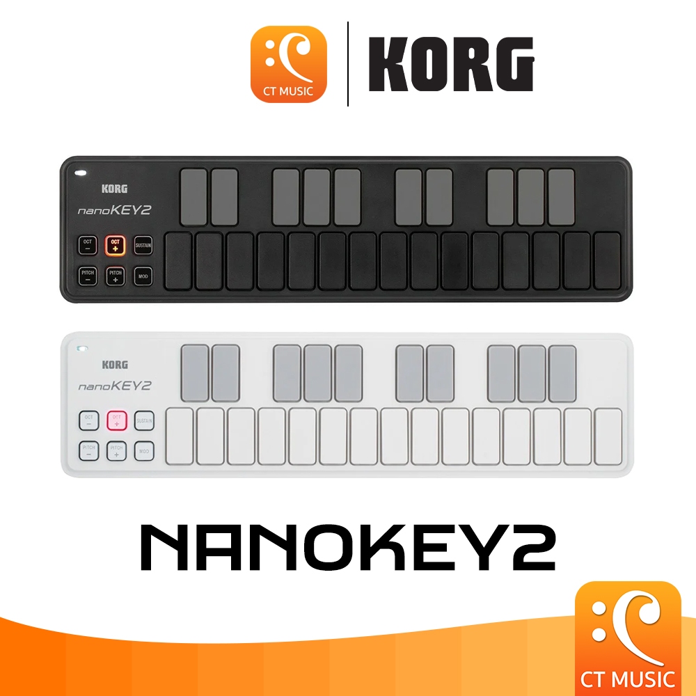 Korg Nanokey2 คีย์บอร์ดใบ้ Midi Keyboard Controller Nano Key 2