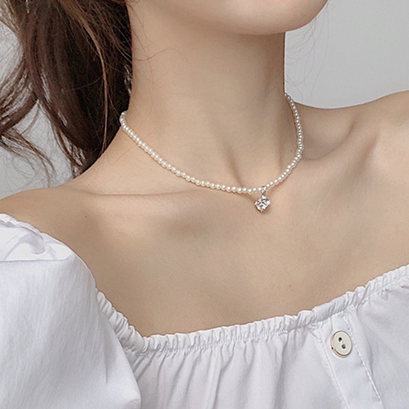 สร้อยหัวใจประดับคริสตัล จี้หัวใจ สร้อยคอแฟชั่น สไตล์เกาหลี เครื่องประดับ แฟชั่น เครื่องประดับแฟชั่นสำหรับผู้หญิง N86 - รูปที่ 5