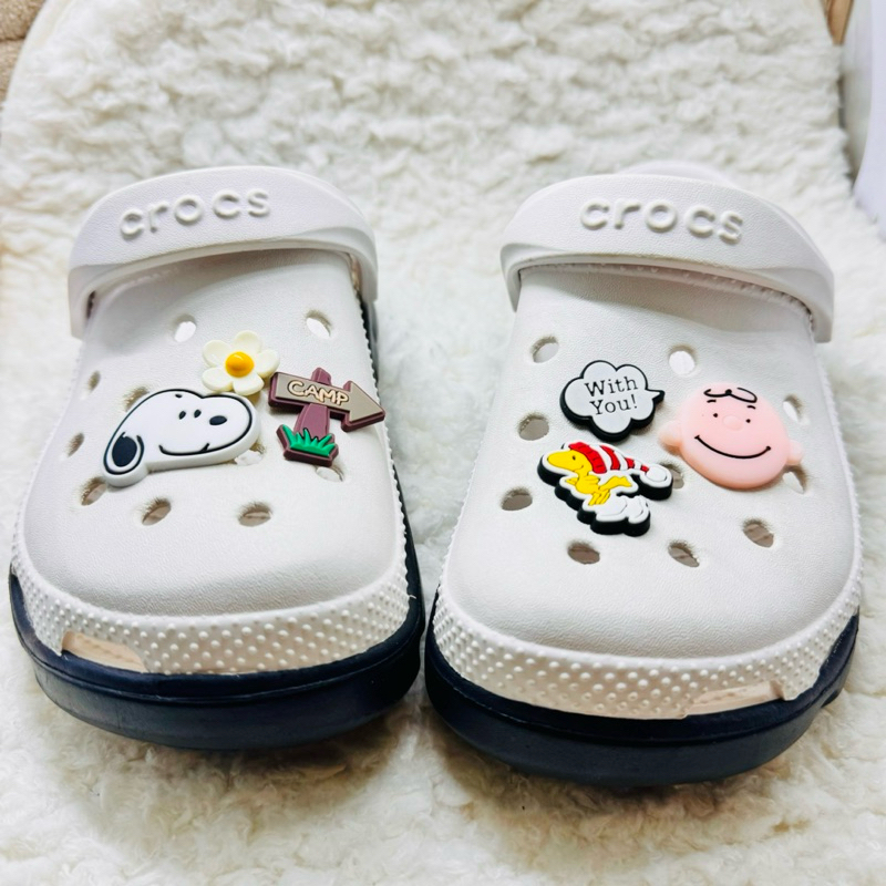 JBSet ✨🔆ตัวติดรองเท้ามีรู “สนูปปี้  ชาลี และคุณ ” 🌈👠 shoe Charm “Snoopy &Charlie with you 6 pics.” น่ารักสุดคิ้วท์