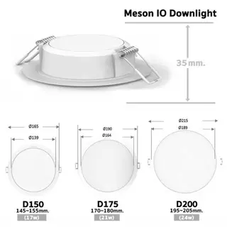 <รุ่นใหม่ New Meson IO> Philips ดาวน์ไลท์ LED ขนาด 5.5W 9W 13W 17W 21W 24W IO