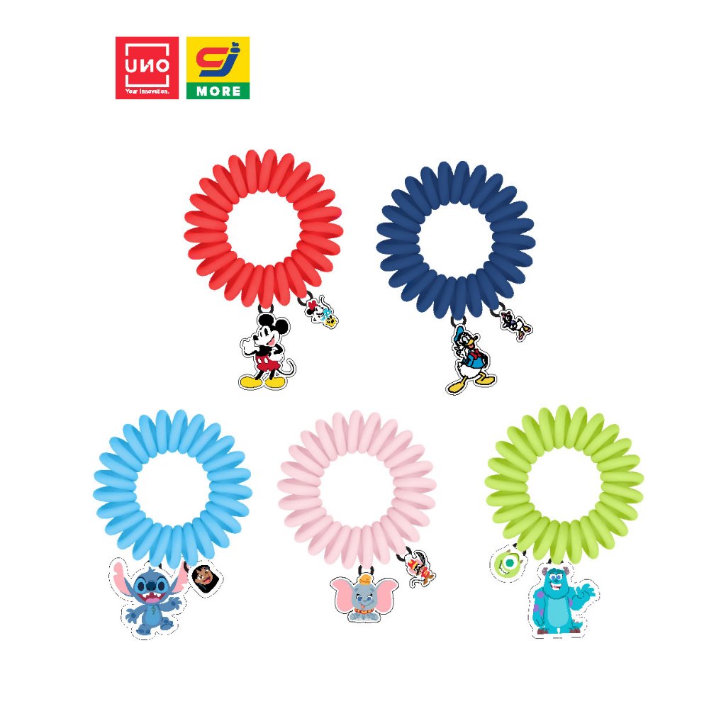 UNO ยางรัดผมเกลียว Disney 100 Years ลิขสิทธิ์แท้