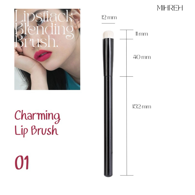 (พร้อมส่ง) Charming Lip Brush แปรงเบลนด์ลิปสติกหัวกลม (BR32) ราคา ถูกที่สุด ดีลบีเคเค แกลเลอรีภาพที่ 4