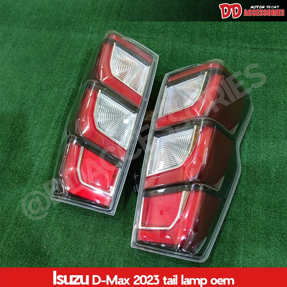 ไฟท้าย Dmax ลาย 2024 สีดำแดง เดิมๆ ลายใหม่ล่าสุด ใส่กับ Dmax 2019-2024 ได้เลย ตรงรุ่น ไม่ต้องแปลง