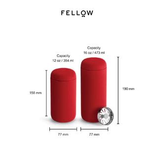 FELLOW - Carter Move Mug 12 ออนซ์ Tumbler กระติกน้ำ เก็บอุณหภูมิ ขวดน้ำ แก้วน้ำเคลือบเซรามิก