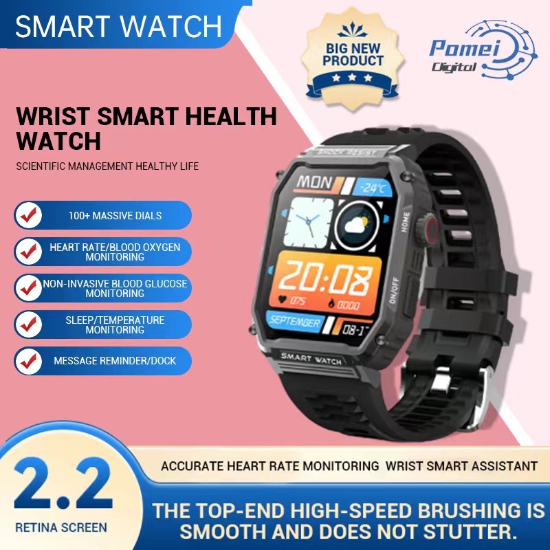 G13Pro Smart Watch Alloy Casing | Chat GPT Smart Call 2.2 inch Screen Health Monitoring Sport
