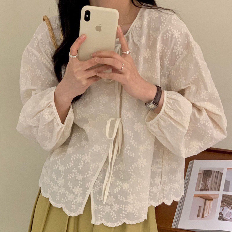 เสื้อผ้าปักมัดหน้า[A06]
