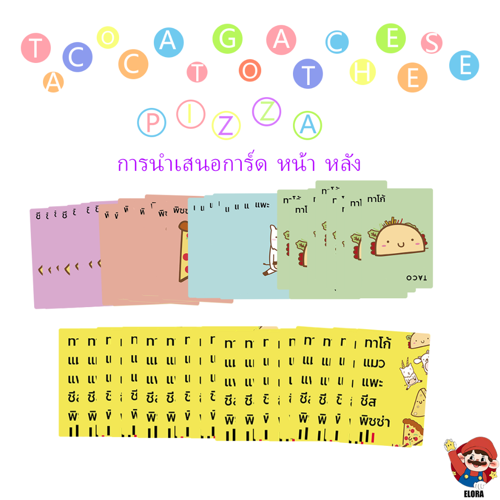 Taco Cat Goat Cheese Pizza Card Game แพะเกมกระดานพิซซ่าบอร์ดเกม - รูปที่ 4