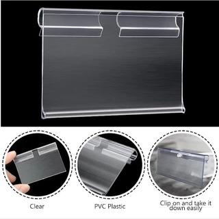 ป้ายราคาพลาสติก ป้ายราคาสินค้า PVC 6x4 5x4cm 20/100pcs ป้ายพลาสติก อุปกรณ์ร้านค้า ขายของ