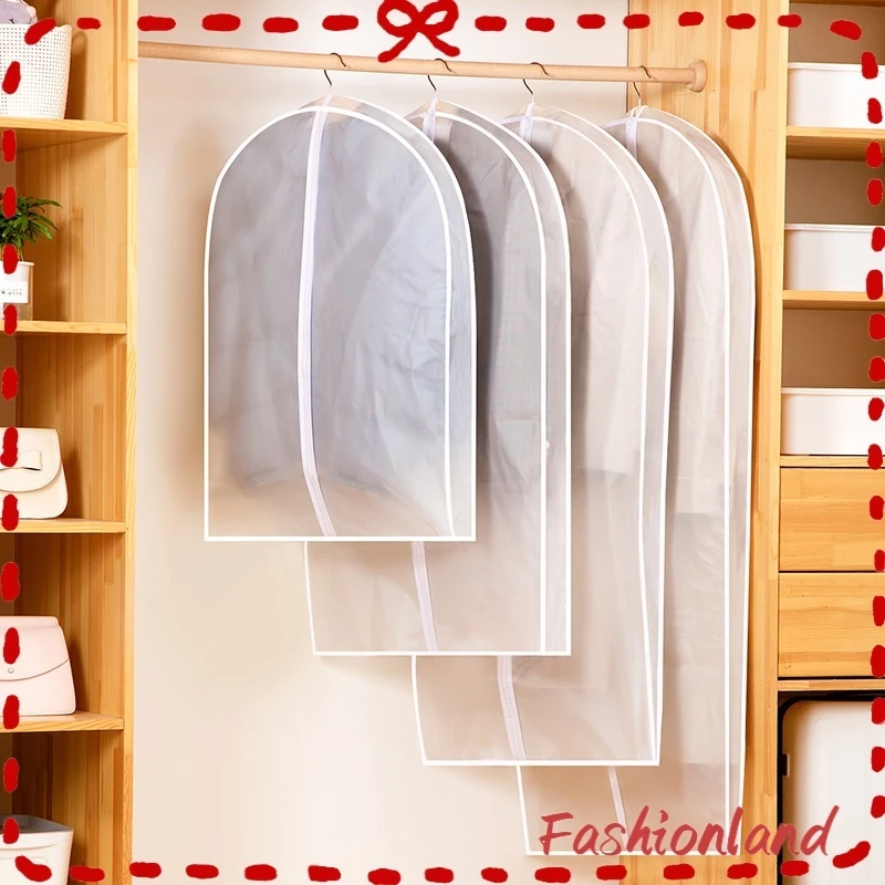 ถุงคลุมเสื้อผ้า ถุงคลุมเสื้อ ใส่สูท กันยับ ฝุ่นไม่เกาะ เป็นระเบียบ วัสดุพลาสติกอย่างหนา มี 4 ขนาดให้เลือก จัดระเบียบตู้เ