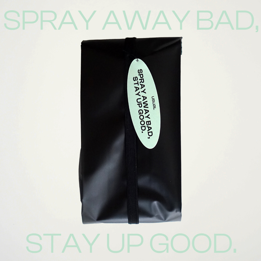 [แพ็คคู่] USUAL สเปรย์แอลกอฮอล์ Hand Sanitizer Spray มีส่วนผสมออร์แกนิค 100ml
