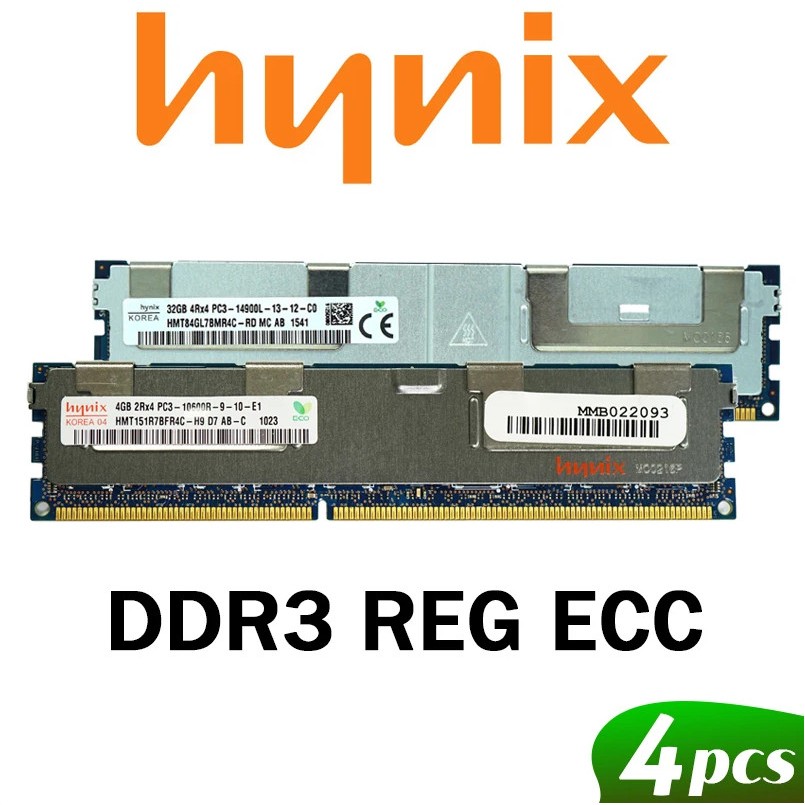 Hynix 4GB DDR3 ECC REG 1333MHz RAM PC3 LGA RDIMM