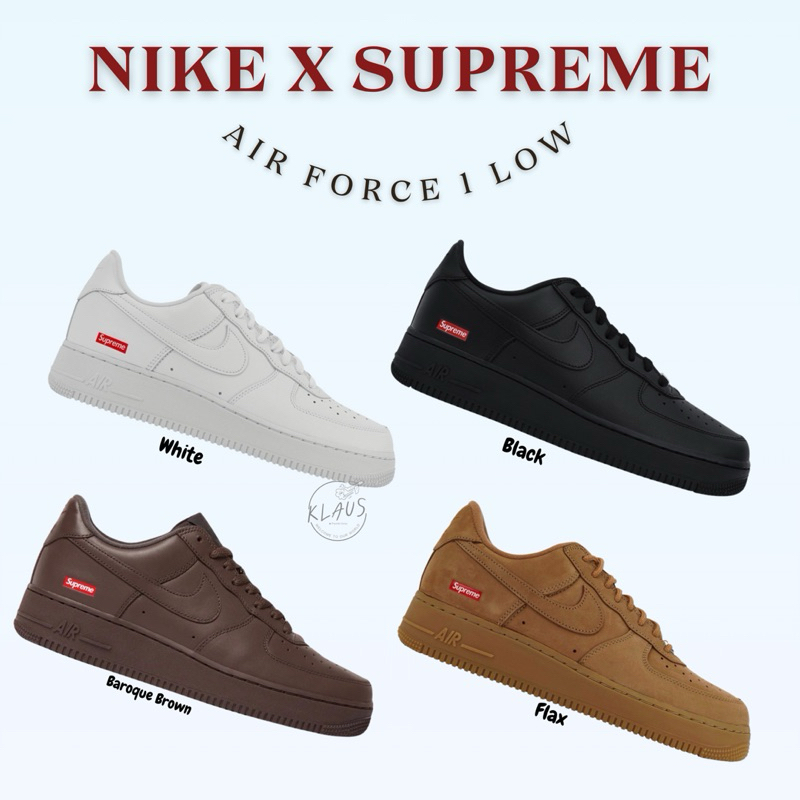 Nike x Supreme Air Force 1 Low แท้ 100%