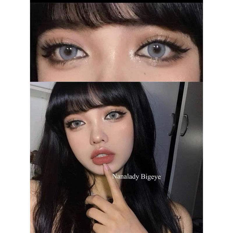Wink คอนเเทคเลนส์สีเทา Noey  สีน้ำตาล สาย ฝ. Noey Bigeye gray ,brown
