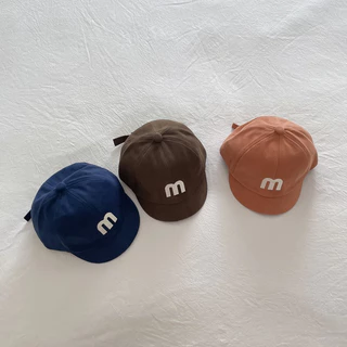 [ พร้อมส่ง ]หมวกแก็ปเด็กน่ารัก แต่งตัว M ใส่สบาย กันแดด มีปรับขนาดด้านหลัง