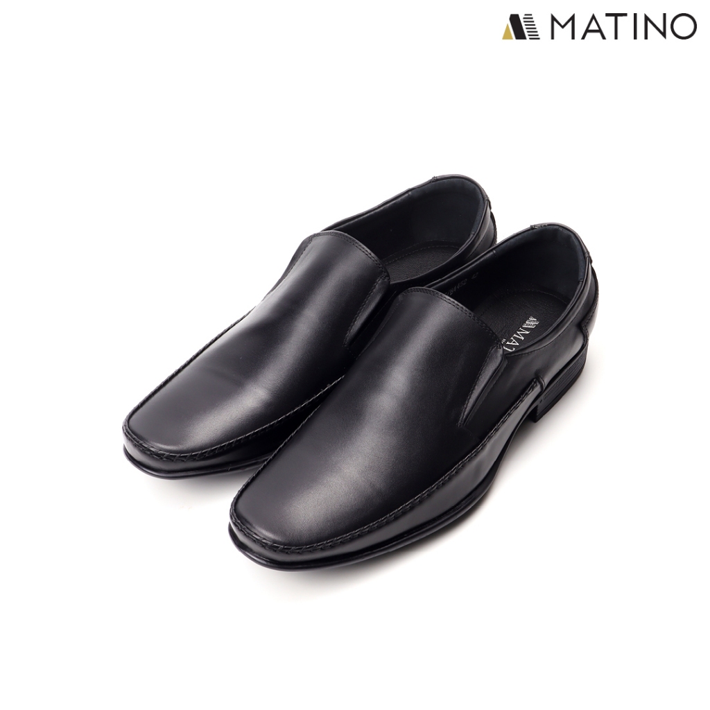 MATINO SHOES รองเท้าชายคัทชูหนังแท้ รุ่น MC/B 4452 - BLACK