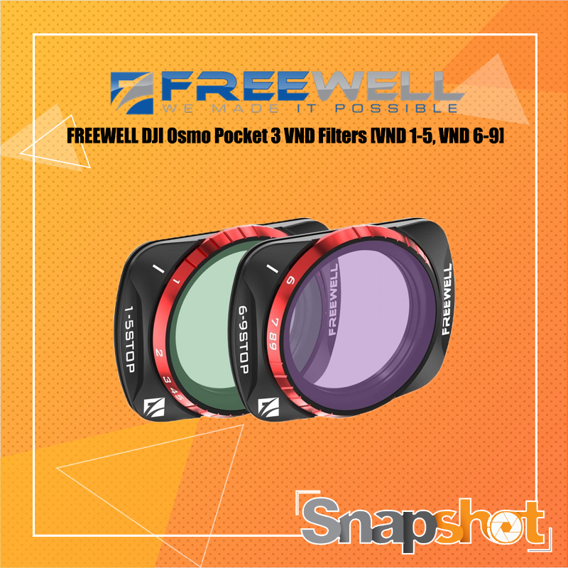 FREEWELL DJI Osmo Pocket 3 VND Filters [VND 1-5, VND 6-9] [FW-OP3-VND]