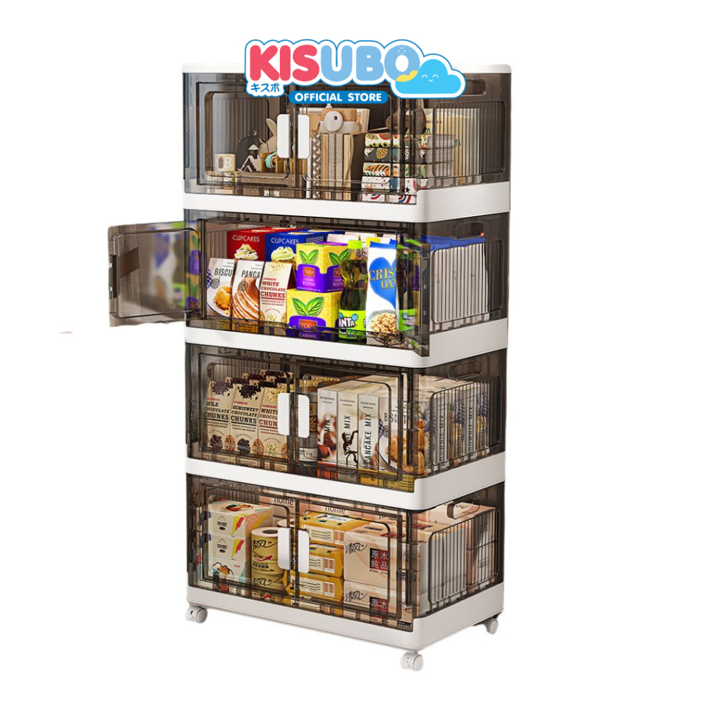 KISUBO กล่องเก็บของพับได้ กล่องอเนกประสงค์ พับเก็บได้