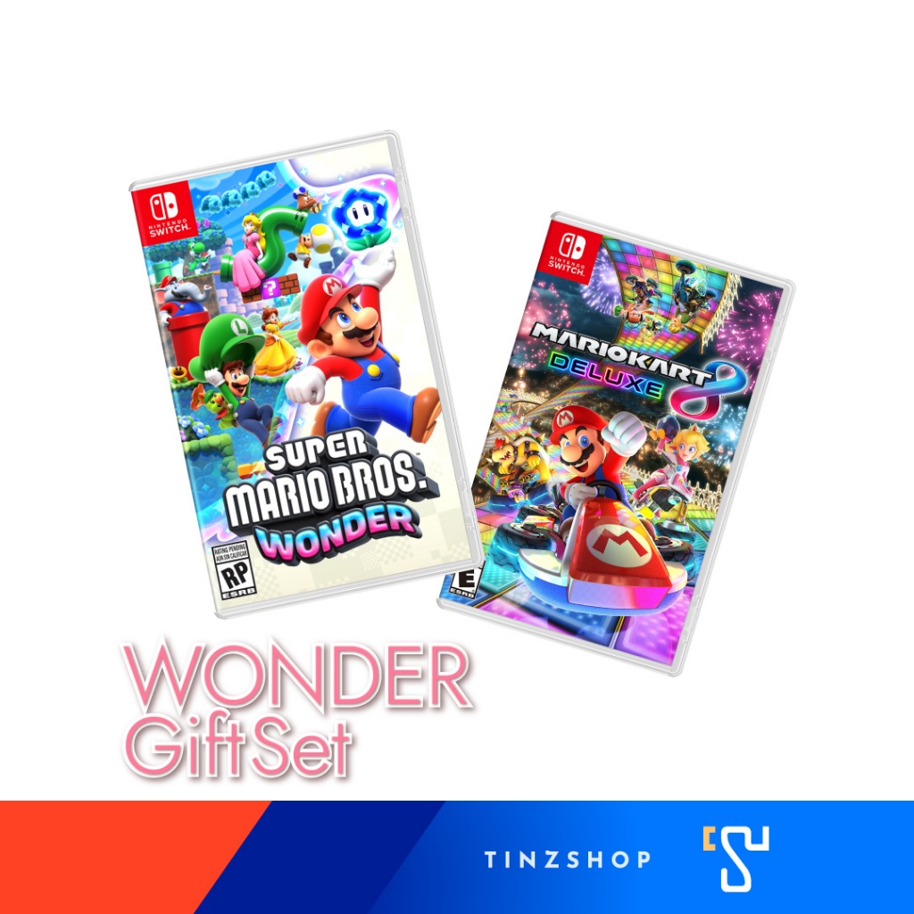 Nintendo Switch Mario Wonder Gift Set 2025 > จับคู่เกมมาริโอ้ วันเดอร์ เกมยอดฮิตของมาริโอ้ เกมออกใหม่