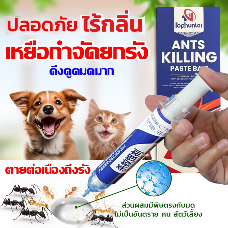 ANT BAIT ยั่วมดที่ดีกว่าน้ำตาล เจลกำจัดมด bayer ยาฆ่ามด ยากำจัดมด เหยื่อกำจัดมดยกรัง แค่หยดเดียว ตาย