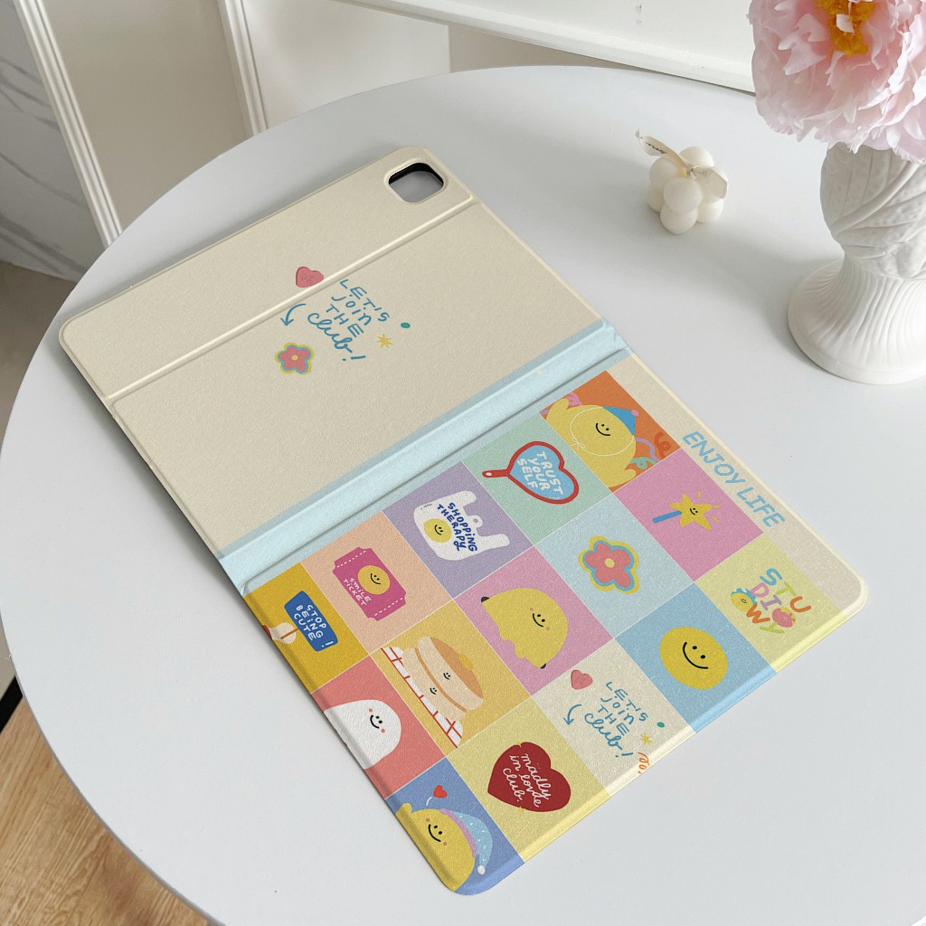 🚀จัดส่งทันที🚀เคสไอแพด pro13 2024 Air7/6 Air5/4 Gen12 Enjoy Life Gen9 เคสipad mini7 air4/5 case iPad